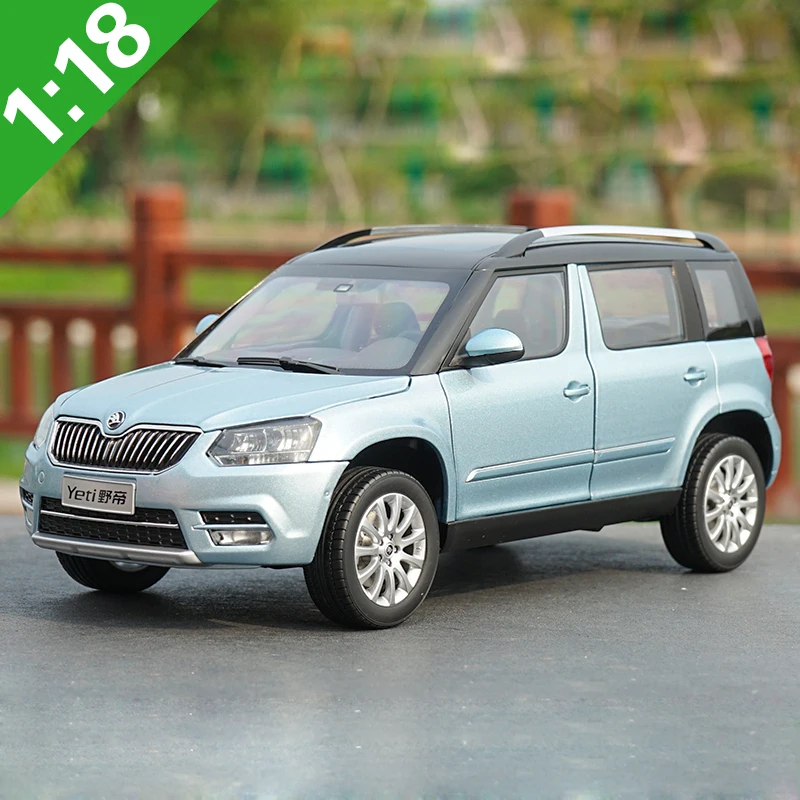 Оригинальная коробка 1:18 высокотщательная модель автомобиля Skoda YETI SUV из сплава