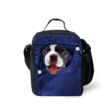 

Girl Boys Lunch Box Bulldog Corgi Cat Animals Pattern Students First Day Of 3rd Grade Sign Kids Lunch Bag For Daycare Picnic Bag