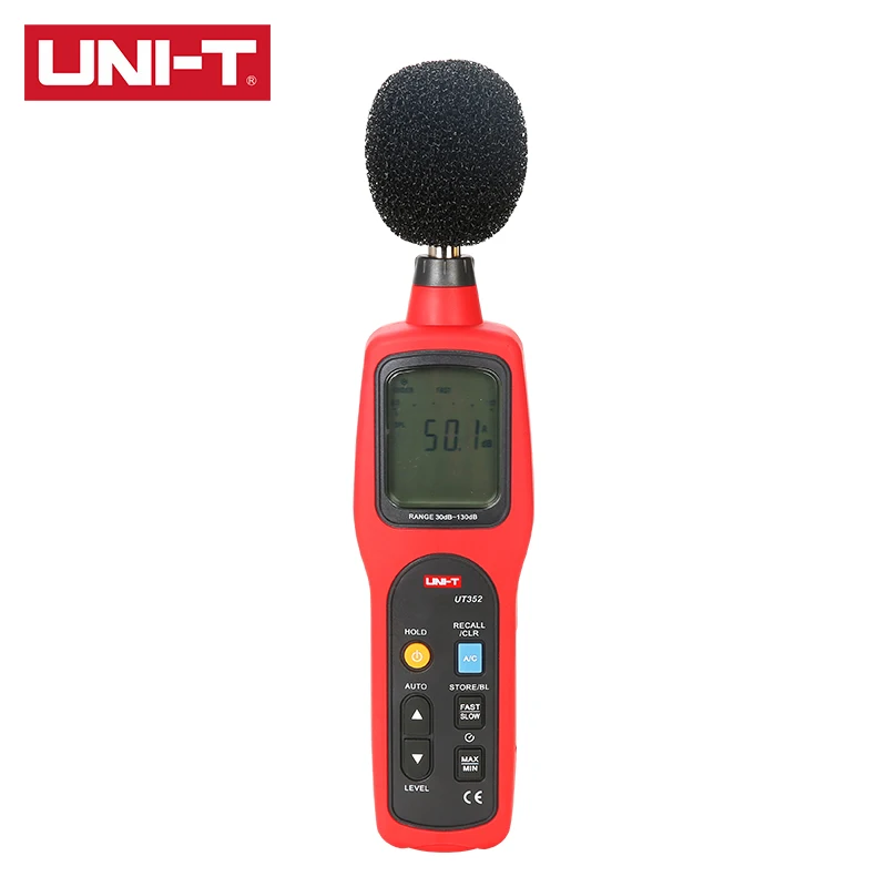 UNI-T UT352 измеритель уровня звука (30 ~ 130 дБ) Макс/мин AC/DC Аналоговый сигнал вывод