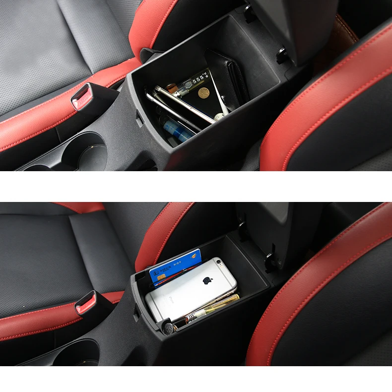 Lsrtw2017 Abs Car Central Control Armrest Storage Box for Kia Rio X Line Kx Cross Interior Mouldings Accessories