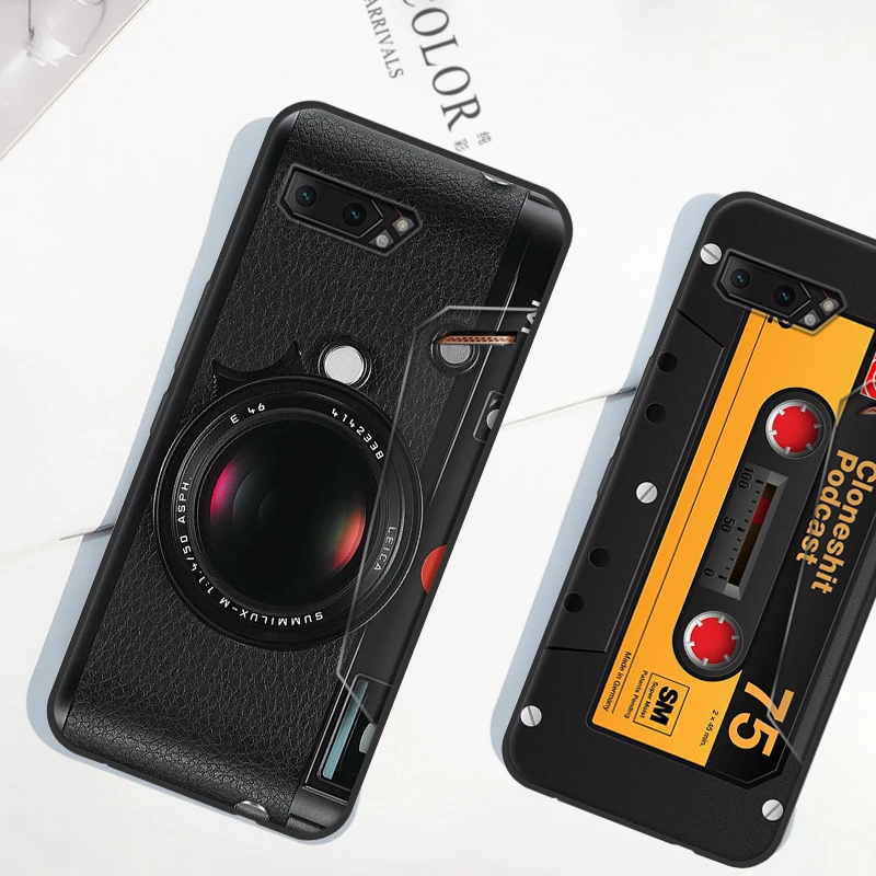 Чехол Auroras для телефона ASUS Rog Phone 2 защитный мягкий чехол ретро-камера с узором