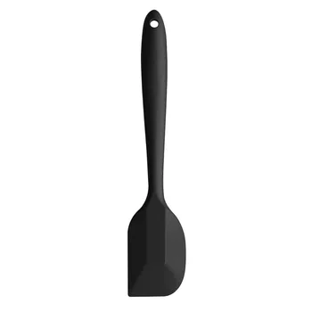 

Cake Cream Smooth Flat Knife Silicone Blade Plastic Handle Icing Spatulas for Cakes Pastries Pie Cupcakes Black