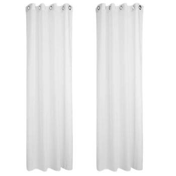 

Tulle Screens, Living Room Balcony Screens, Household Items, Solid Color Tulle Curtains With 8 Buckles, Perforated Curtains