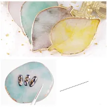 Натуральная смола, агат, палитра цветов для ногтей, держатель для рисования, палитра для дизайна ногтей, палитра цветов для смешивания ногтей, инструменты для дизайна ногтей