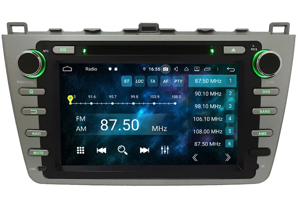 Klyde ips 4G wifi Android 9 Восьмиядерный 4 Гб ОЗУ 64 Гб ПЗУ BT DSP автомобильный DVD мультимедийный плеер стерео для Mazda 6 Ultra Ruiyi 2008