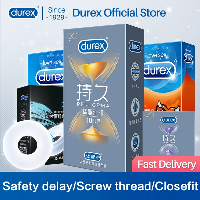 Durex Kondom Saling Klimaks Aman Penundaan Ribbed Dotted Kondom Tahan Lama Climax Kontrol Pelumas Produk Seks Mainan Untuk Pria Kondom Aliexpress