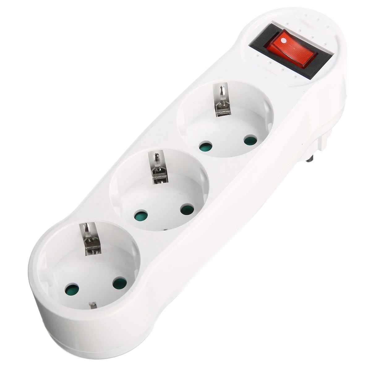 

1pc Triple Plug Multiple EU Plug Sockets Outlet Charger Wall Socket Plug Lead Strip Adapter Three-way Plug 250V 16A