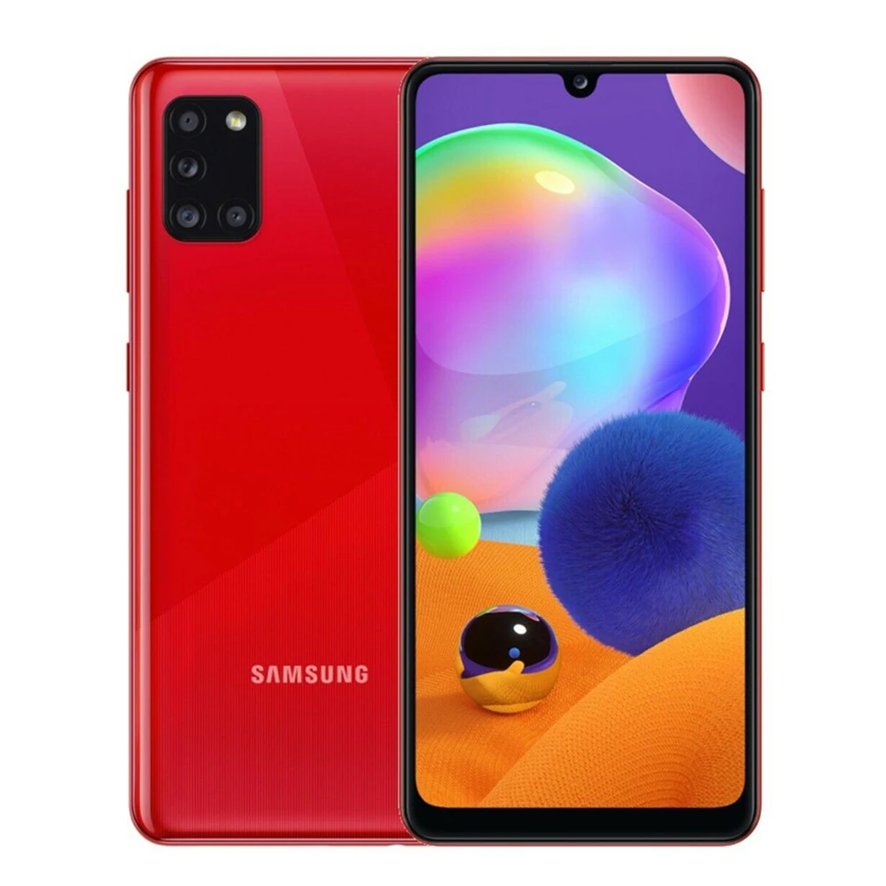 Original Samsung Galaxy A31 A315G/DS Cell Phone Dual SIM Global Version 6.4" 6GB+128GB 48MP 4G Mobile Phone Android Smartphone iphone 8 refurbished