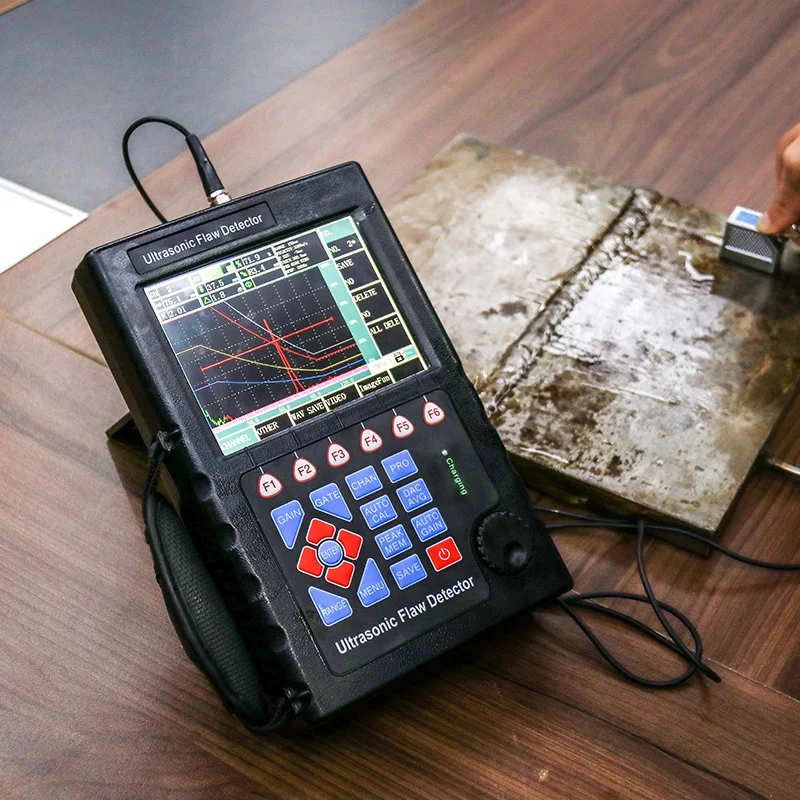 Portable NDT Equipment Ultrasonic Testing Machine Metal Flaw Detector 0~10000mm Range Digital Steel Ultrasonic Flaw Detector 5