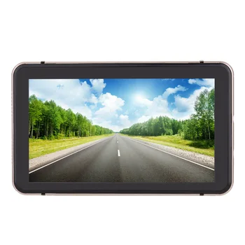 

7" HD Touch Screen Portable Car GPS Navigation 128MB RAM 4GB FM Video Play Champagne Gold Car Navigator +Free Map