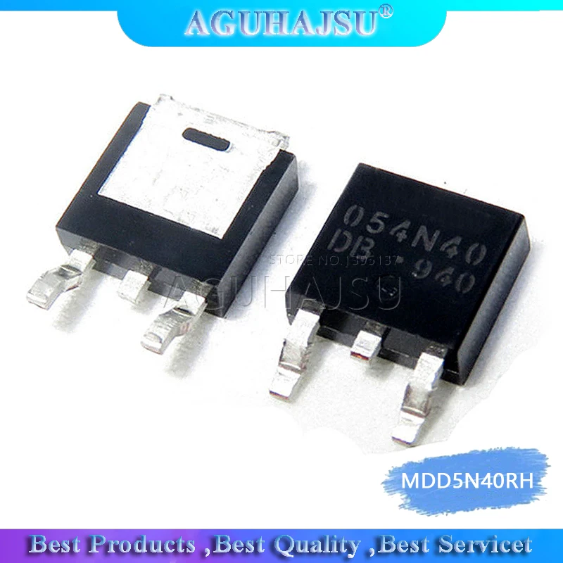 10 шт. MDD5N40 TO252 MDD5N40RH TO-252 5N40 5A 400V MOS FET | Электронные компоненты и принадлежности