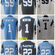 A+++ Качественная мужская футболка для взрослых 1 cam newton 59 Luke Kuechly Christian McCaffrey 22 Carolina