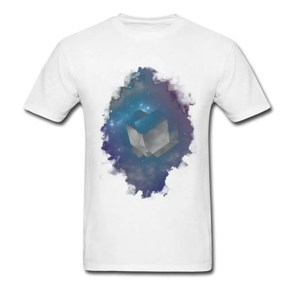 

Space Cube Classic Custom T Shirts Mens Summer 100% Cotton Normal Tee-Shirts Funny Short Sleeve Hip Hop T-Shirt Free Shipping