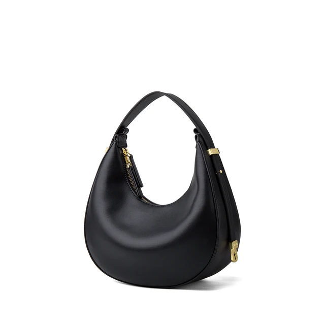Limited -only few ZOOLER Original Bag Fashion luxury Genuine Leather Bags ladies Women Handbag First Cow Half Moon Purses#SC1005 Black