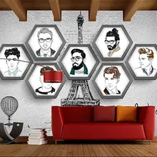 Индивидуальные европейские и американские ручной росписью тенденции фон Обои фреска