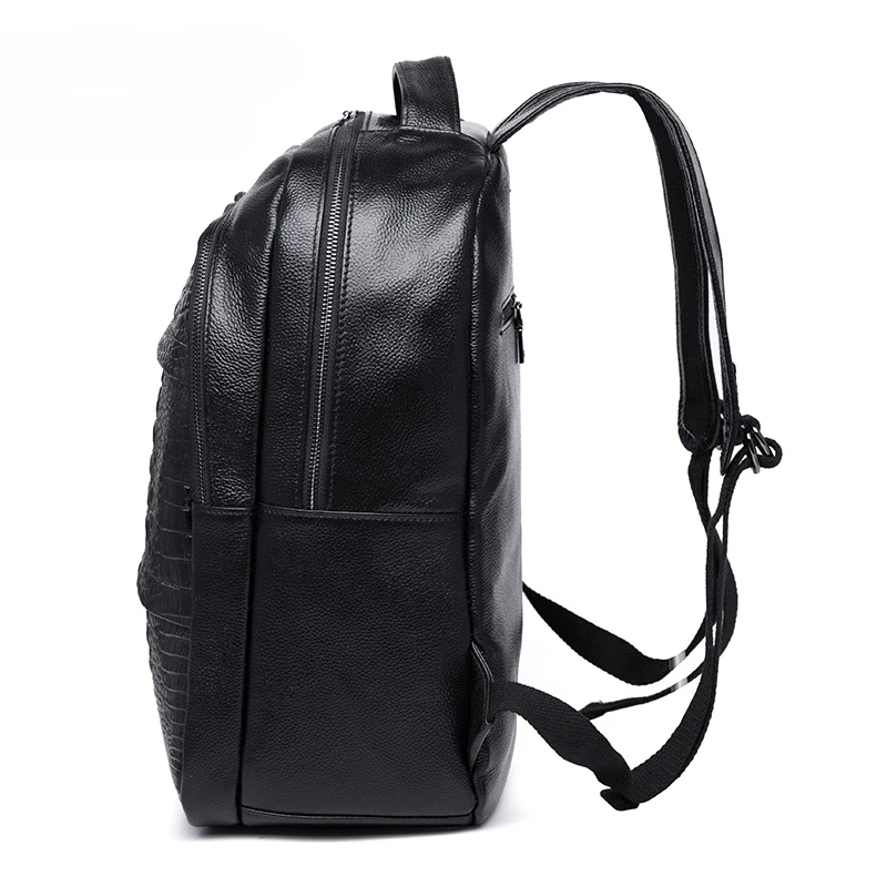 FEIDIKABOLO New Luxury Crocodile Men Backpack 100%Genuine Leather Men\'s Backpacks High Quality Travel Backpacks for Male mochila