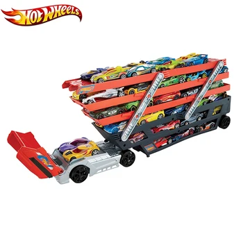 

Hotwheels Truck Toy Storage Box Car Container Scalable Parking Floor Hot Wheels Transport Truck Toys Christmas's Day Gift CKC09