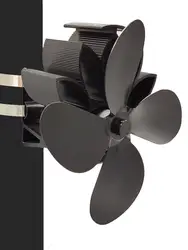 4 Blade Motor Fireplace Fan Wall Hanging Heat Powered Stove Fan Log Wood Burner Quiet Home Fireplace Fan Heat Fuel Saving #W0