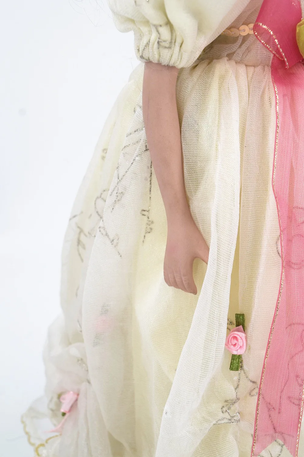 42 см винтажная желтая фарфоровая кукла принцессы, день рождения, День Святого Валентина, День рождения, рождественский подарок, домашний декор