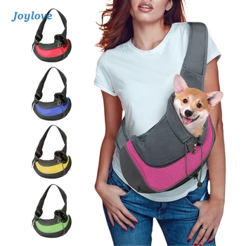 

JOYLOVE Portable Pet Puppy Carrier Outdoor Travel Dog Shoulder Bag Mesh Oxford Single Comfort Sling Handbag Tote Pouch 2020 New