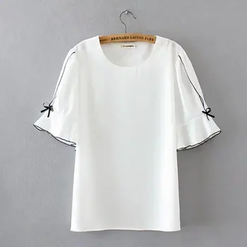 

2018 new summer wear womens clothing T-Shirts sexy shirt short sleeves students' loose fitting fresh thin