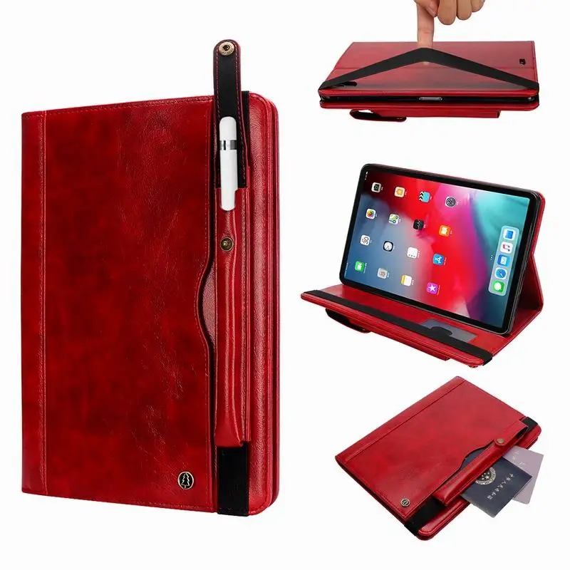 Роскошный чехол Ретро-книга для ipad Pro 12,9, чехол для визитницы, держатель карандаша для планшета, Чехол для ipad pro 12,9, новая версия