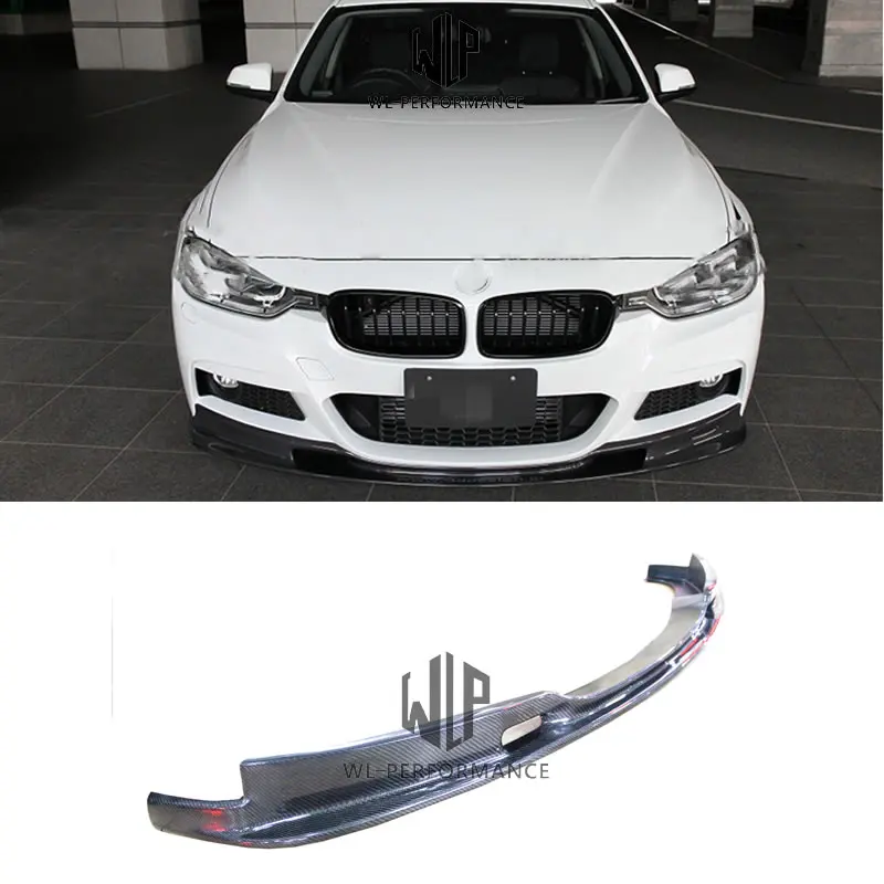 F30 F35 3D стиль углеродное волокно Авто Передние Губы фартуки для BMW M Tech Спортивная