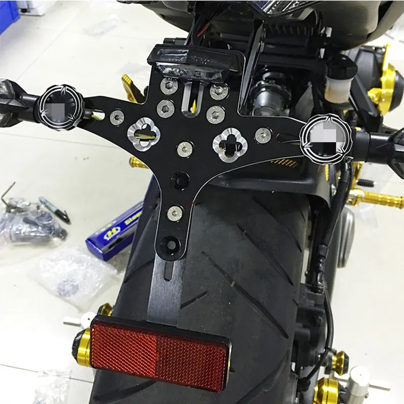 MT 09 Мотоцикл Регулируемый номерной знак держатель кронштейн для Yamaha MT09 FZ09 MT-09 FZ-09 2013 светодиодный светильник