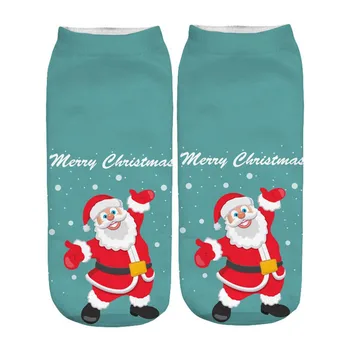

D#3D Christmas Santa Elk Printing socks Casual Medium funny cute Sports Socks dropshipping calcetines