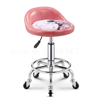 

8000 Beauty stool beauty salon special round stool rotating large work pulley barber shop chair hair lifting salon