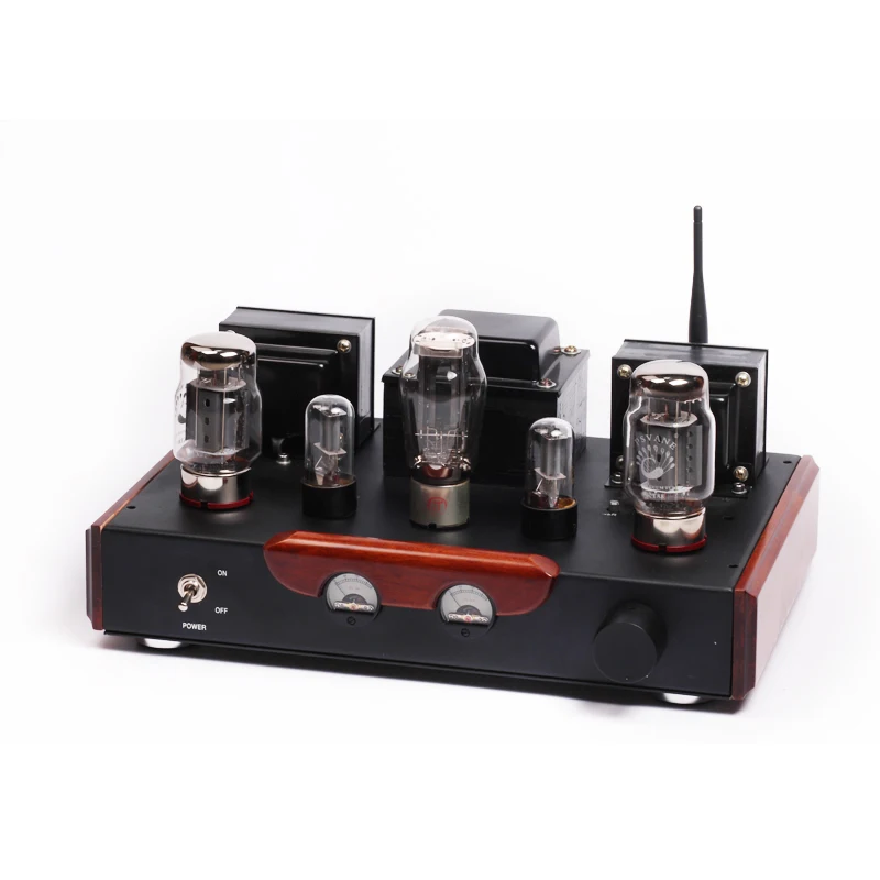 Bluetooth version Douk аудио HiFi KT88 вакуумный ламповый усилитель одноконцевый класс А стерео Встроенный усилитель мощности 18 Вт+ 18 Вт - Цвет: Bluetooth version