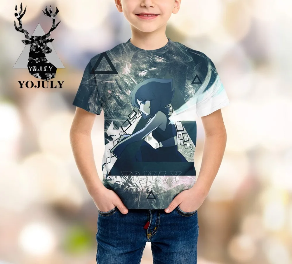 YOJULY/детская одежда футболка с 3D принтом Одежда для больших детей модные футболки для мальчиков и девочек, Стивен Вселенная Harajuku A385