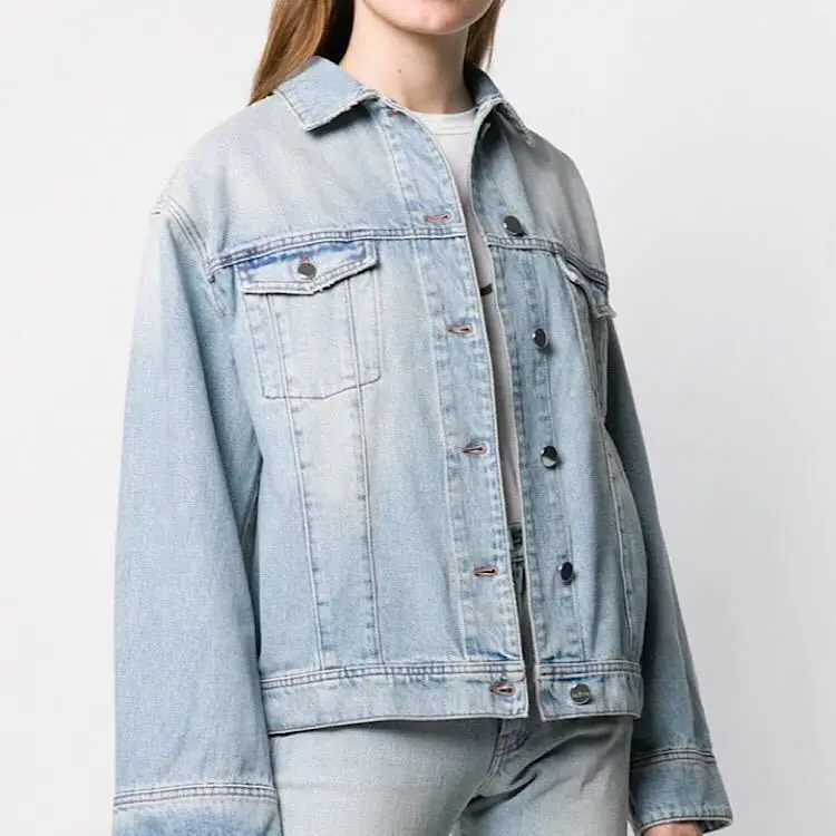 

Northern European-Style toteme Bissau Denim Jacket19 Classic Style Loose Casual Jacket Jeans Coat
