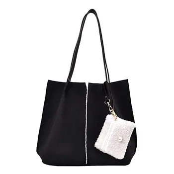 

New Women Shoulder Bag Unique Fashion Female Handbag Large Capacity Youth Girl Shopping Packet Black Khaki 2020