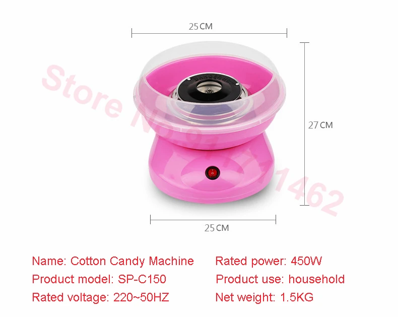 Casa auto-feito fabricante de doces sobremesa elétrica