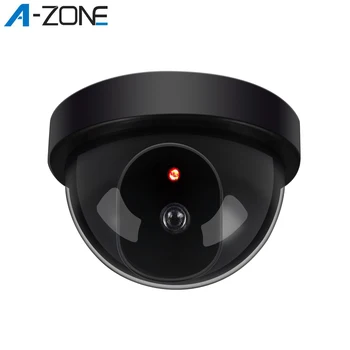 

Dome Simulator Camera Surveillance Outdoor/Indoor Dummy Camera with Flash Red LED Light Security Cameras for Home