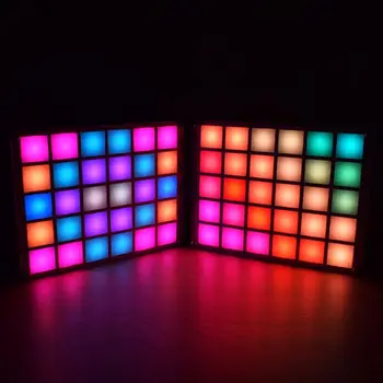 LED DIY Digital Music Spectrum Display Kit Module LED Equalizer Music Spectrum Colorful Palette Clock DIY Electronic Kit sound control electronic crystal column making light of cubic led diy producing sound music spectrum parts kit