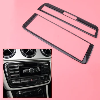 

Carbon Fiber Style Console CD Panel Frame Trim Cover Fit for Mercedes Benz GLA CLA A Class 2013 2014 2015 2016 2017