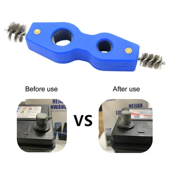 

Post Terminal Rust Removal Cleaning Cable Hand Tool Dirt Auto Truck Durable Car Battery Brush Steel Wire Anti Corrosion 4 In 1