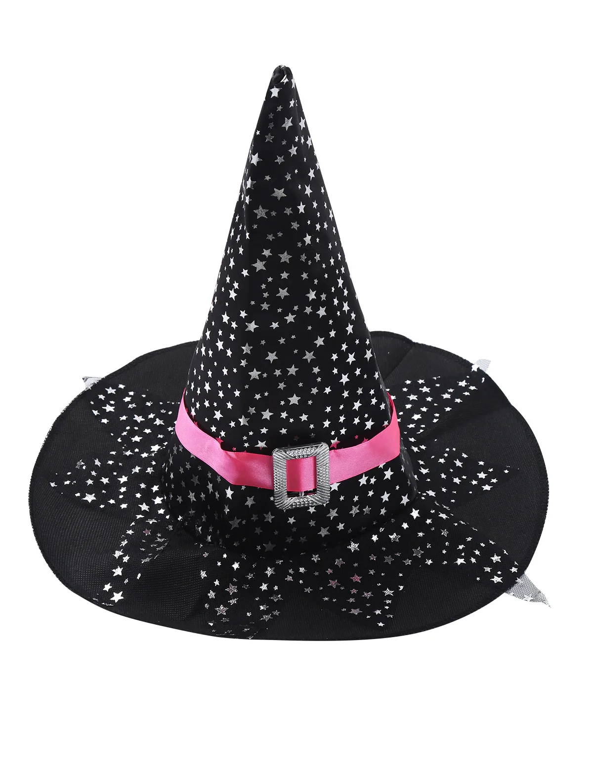 Детский костюм ведьмы на Хэллоуин для девочек; блестящее серебряное карнавальное платье со звездами для костюмированной вечеринки с острым носком; платье с жезлом; одежда
