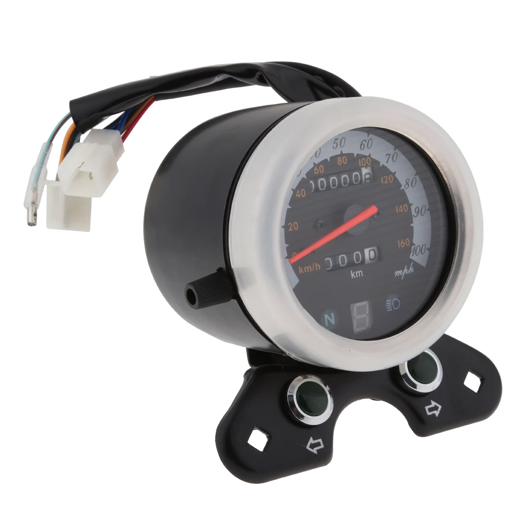 Motorcycle Odometer Speedometer Speedo Meter Gauge Backlight For  CG125