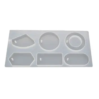 

DIY Craft Transparent Silicone Mold Necklace Pendant Resin Mould