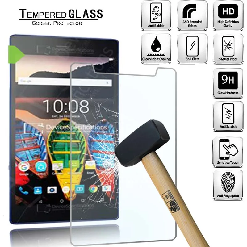 

Tablet Tempered Glass Screen Protector Cover for Lenovo Tab3 8 LTE Full Coverage HD Eye Protection Tempered Film