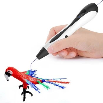 

New Model EU Adapter 3D Pen 3D Printing Pen Drawing Pen Printer with Free Filament Creative Gift for Kids Design Painting EU Plu