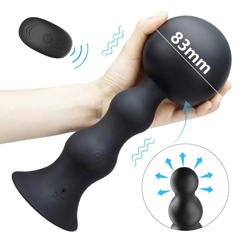 Huge Inflatable Anal Butt Plug Dildo Vibrator Sex Toys for Men Expansion Male Prostate Massager Intimate Goods Adults | Красота и