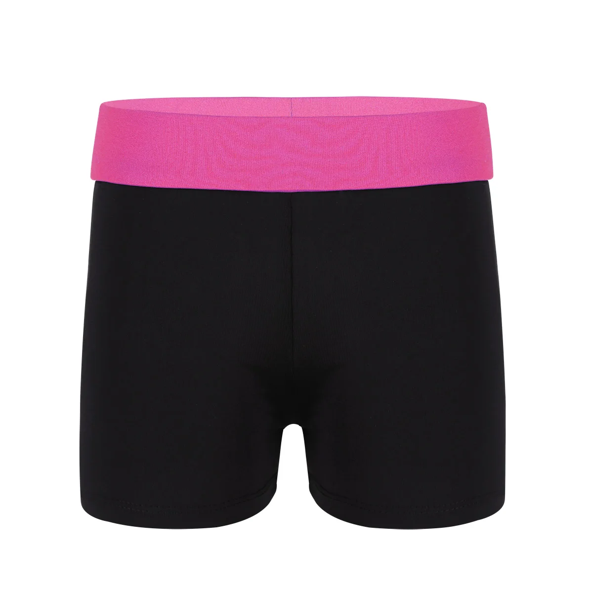 Kids Girls Sports Shorts Bottoms For Dancewear Gymnastic Workout Fitness Summer Wide Elastic Waistband Boy-cut Shorts Activewear kids shorts