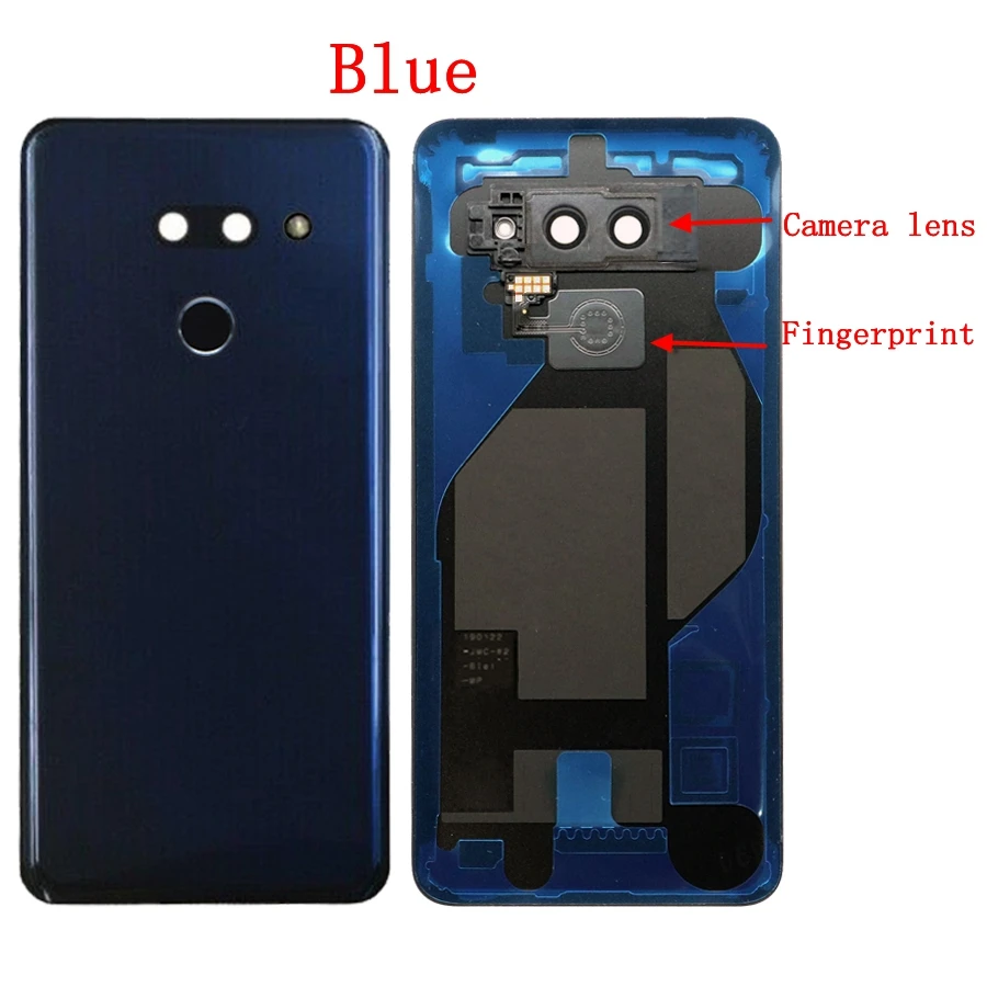 Новинка для LG G8 ThinQ задняя крышка батарейного отсека задняя крышка стекло для LG G8 ThinQ Крышка батарейного отсека LM-G820 чехол с объективом для камеры