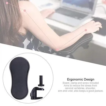 

Attachable Armrest Pad Desk Computer Table Arm Support Mouse Pads Arm Wrist Rests Chair Extender Hand Shoulder Protect Mousepad