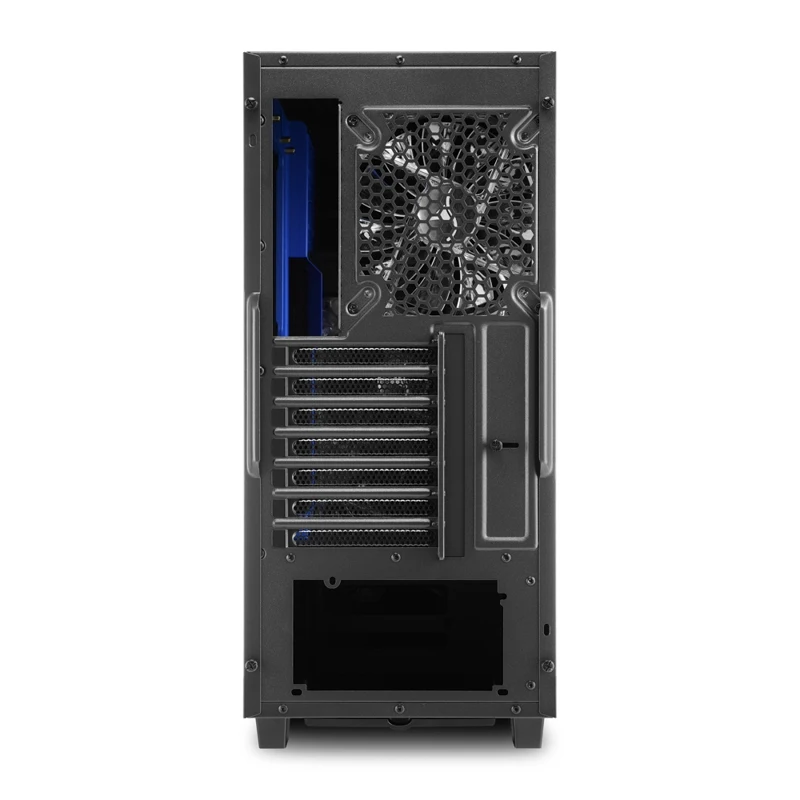 Корпус Sharkoon DG7000-G blue ATX, mATX, Mini-ITX, Midi-Tower, 2xUSB 2.0, 2xUSB 3.0, Audio, 3x140mm fan, без БП, led blue, акрил