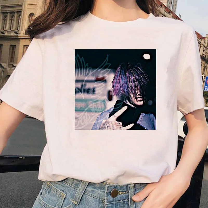 5629 90s Графический Lil футболка с глазом Harajuku Хип-хоп футболки для женщин Cry Baby Ullzang модная футболка для мальчиков Топ-безрукавка в уличном стиле для женщин - Цвет: 5629
